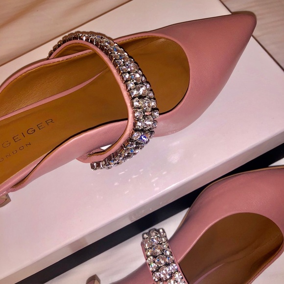 Kurt Geiger London kitten heels mules sz.38/8 - Picture 3 of 5